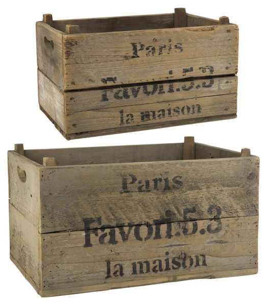 2 Holzkisten Alt Holz Kiste Box Holzbox Paris 2er Kisten Set Ib Laursen 5256 14