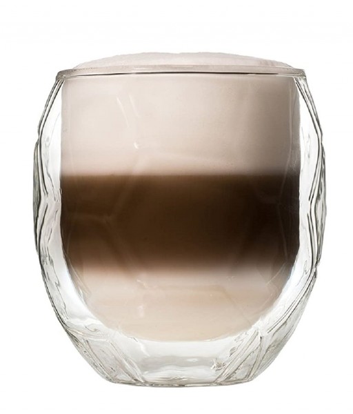 Latte Macchiato Glas Kaffeeglas Fußball Thermoglas Doppelwandig Torjäger 1x350ml