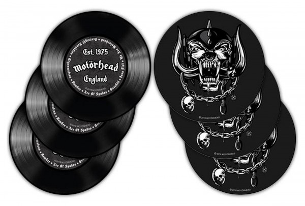 Rockbites - 6er Set Untersetzer Motörhead LP Langspielplatte 101205