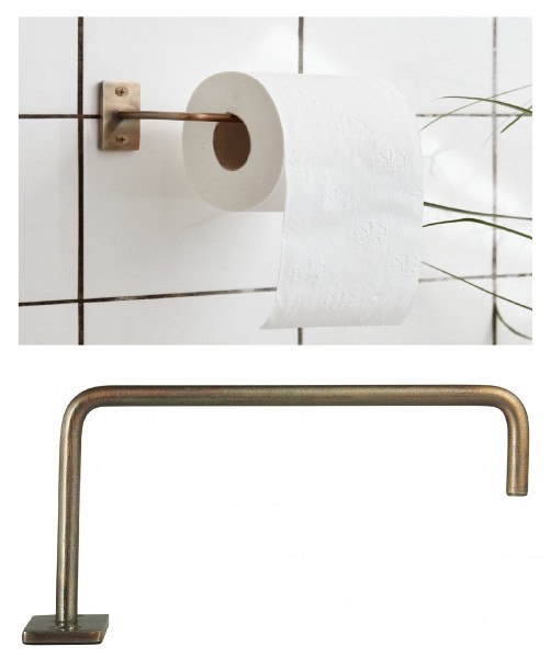 Ib Laursen - Toilettenpapierhalter WC Rollenhalter Antikmessing-Look 05991-17