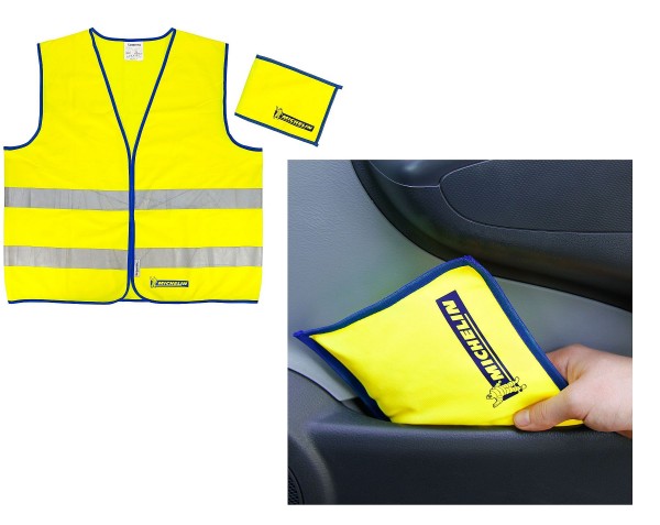 NEU mit Tasche Michelin 92401 Warnweste nach EN 471, Universalgre, gelb