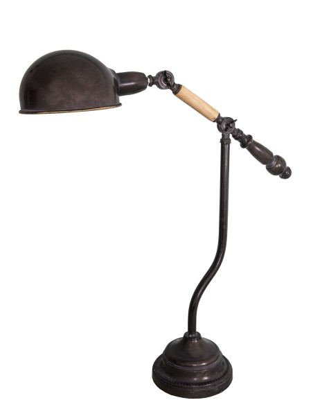 Tischlampe Schreibtischlampe Lampe Metall Schwarz Industrial Antic Line SEB16685