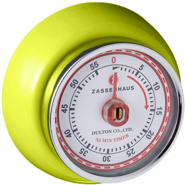 Zassenhaus - Küchentimer Magnet &quot;Speed&quot; kiwi-grün 072259 Kurzzeitmesser Eieruhr