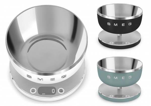 SMEG Digitale Küchenwaage 5kg/1g USB-C Akku Auswahl Farbe