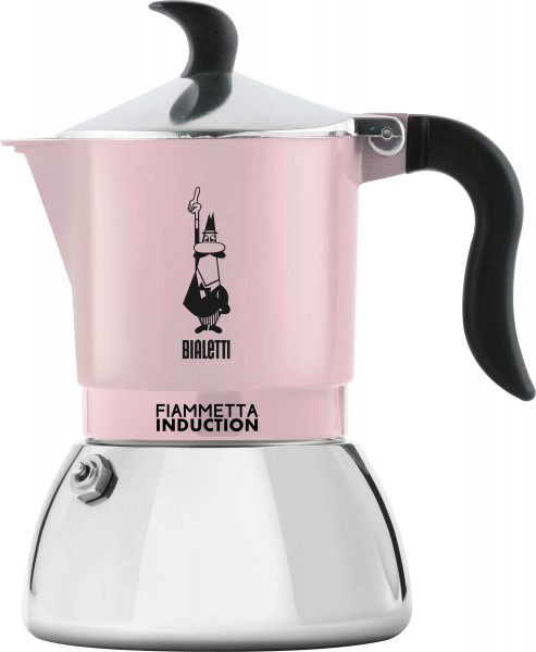 Bialetti Espressokocher Mokka Espressokanne Fiammetta Induktion 2T rosa 6585