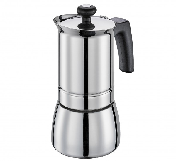 Espressokocher Kaffeebereiter Induktionsgeeignet poliert 4T cilio TOSCA 341409