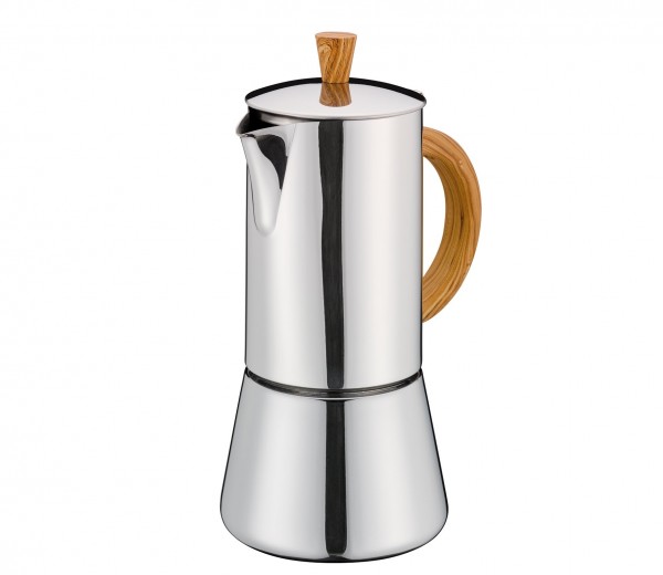 Espressokocher Kaffeebereiter Mokkakocher Induktion 6T cilio FIGARO Olive 343267