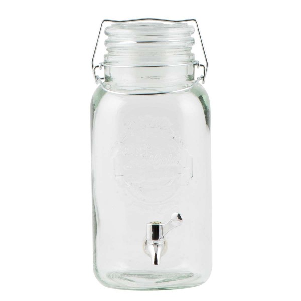 Laursen - Getränkespender 0602-00 Glas 4l Getränkehalter Wasserspender Zapfhahn