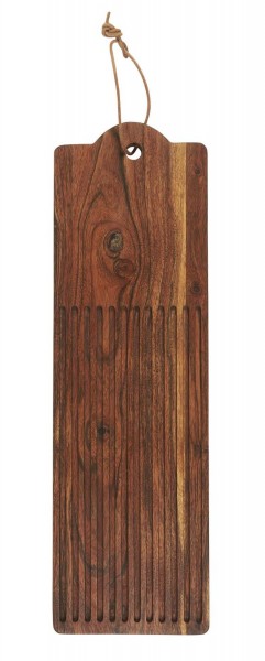 Schneidebrett Schneidbrett Holz Brett mit Rillen 15x48cm Ib Laursen 17019-00