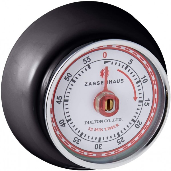 Zassenhaus - Küchentimer Magent &quot;Speed&quot; schwarz (072310) Kurzzeitmesser Eieruhr