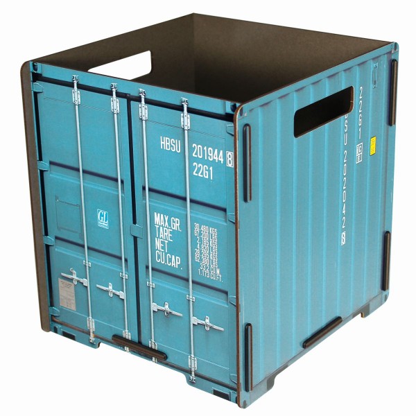 Werkhaus - Papierkorb Container Türkis CO1033 Mülleimer Abfalleimer Papierkörbe