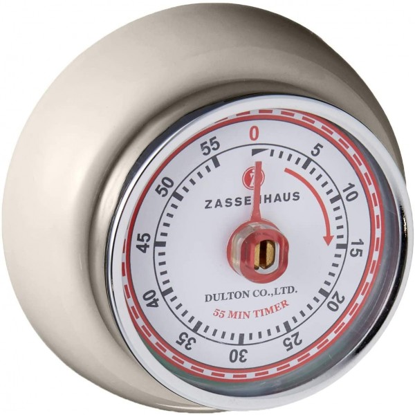 Zassenhaus - Küchentimer magnetisch &quot;Speed&quot; creme 072334 Kurzzeitmesser Eieruhr
