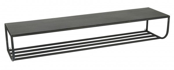 Ib Laursen - Wand- Regal- Ablage (31014-25) 25x100cm Metall Schwarz Industrial